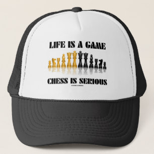 Gorra De Camionero La vida es un ajedrez del juego es seria (el humor