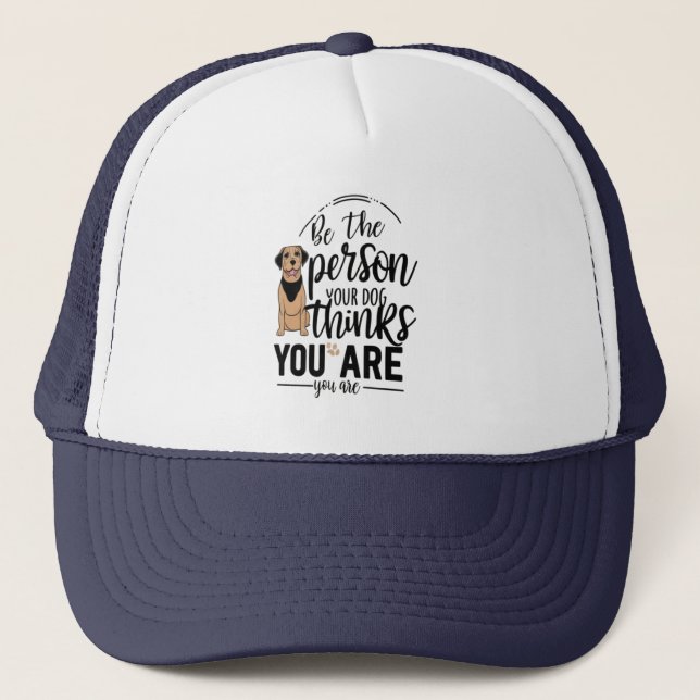 Gorra De Camionero La vida inspirada en el perro (Anverso)