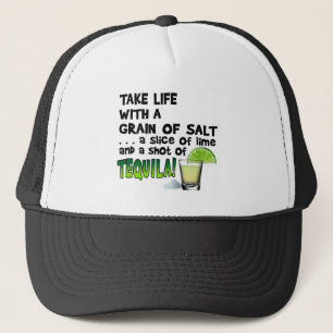 Gorra De Camionero ¡La vida, lima, sal, TEQUILA! Humor de cóctel