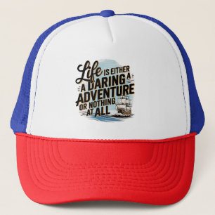 Gorra De Camionero La Vida O Es Una Aventura Oscura: