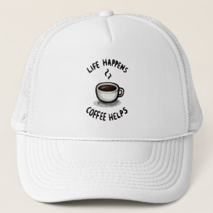 Gorra De Camionero La vida pasa, el café ayuda - para los amantes del