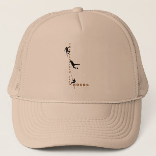 Gorra De Camionero La vida vertical - Camión de diseño de escalada de