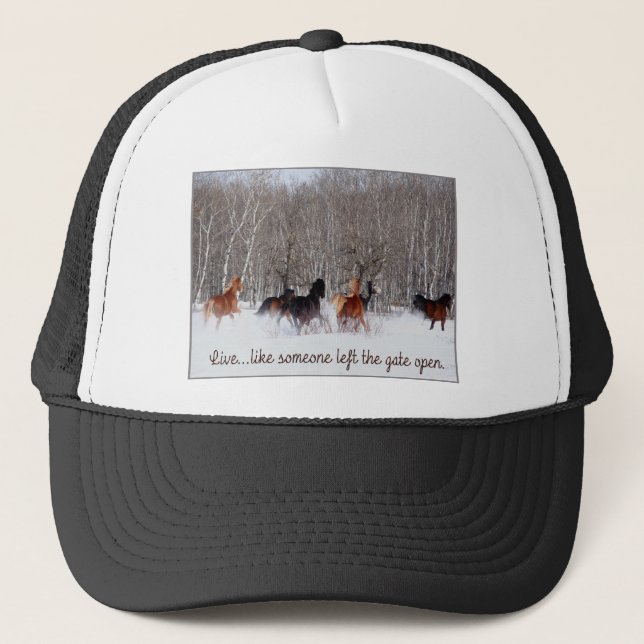 Gorra De Camionero ¡La vida viva ..... como alguien salió de la (Anverso)