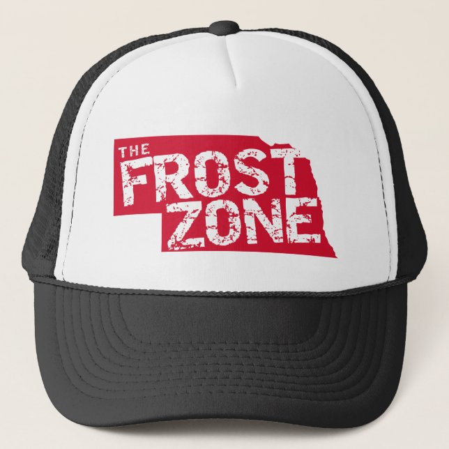 Gorra De Camionero La zona de Frost. Fútbol de Nebraska (Anverso)