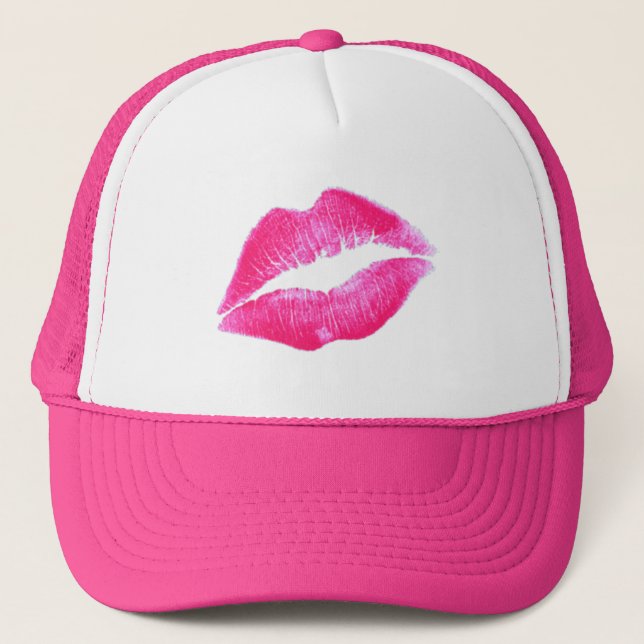 Gorra De Camionero LABIOS CALIENTES de SHARON SHARPE (Anverso)