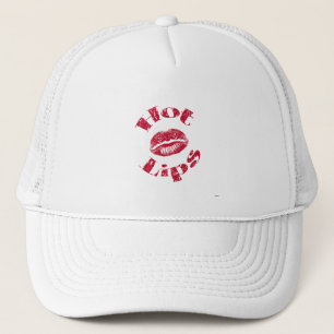 Gorra De Camionero Labios calientes, labios rojos