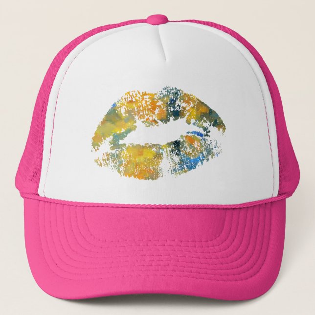 Gorra De Camionero Labios con Estilo #8 (Anverso)