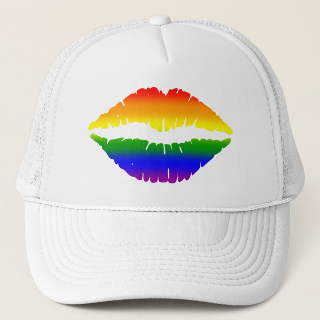 Gorra De Camionero Labios del arcoiris (Anverso)