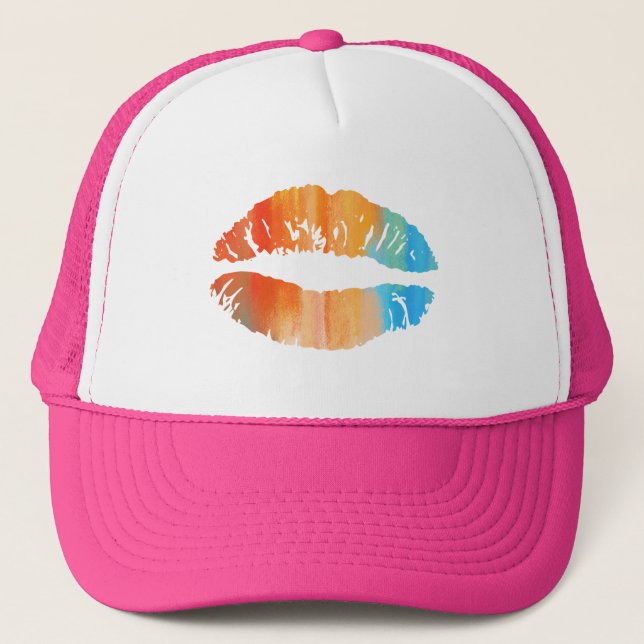 Gorra De Camionero Labios elegantes (Anverso)