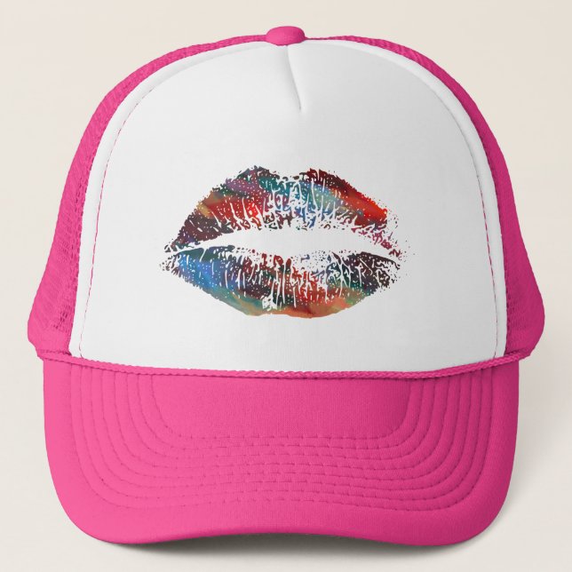 Gorra De Camionero Labios Elegantes #3 (Anverso)
