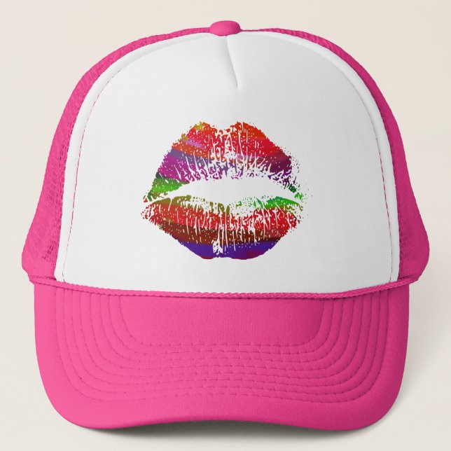 Gorra De Camionero Labios estilizados #14 (Anverso)