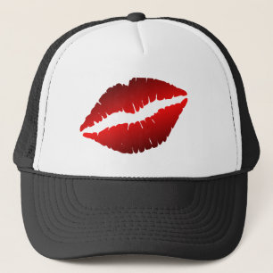 Gorra De Camionero labios rojos girados