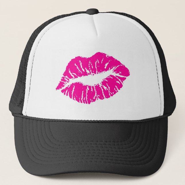 Gorra De Camionero Labios rosados (Anverso)
