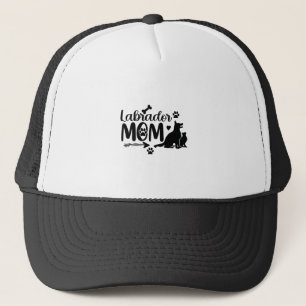 Gorra De Camionero Labrador Mamá SVG � Silueta de Perro y Diseño de H