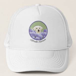 Gorra De Camionero Labrador Recuperador Pintura de Cachorro Original 