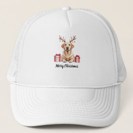 Gorra De Camionero Labrador Reindeer