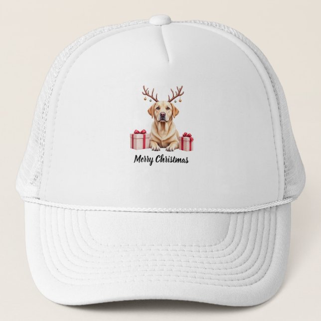 Gorra De Camionero Labrador Reindeer (Anverso)