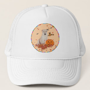 Gorra De Camionero Labrador Retriever Amarillo de Halloween