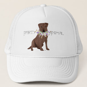 Gorra De Camionero Labrador Retriever Animal de Fiesta Marrón