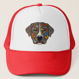 Gorra De Camionero Labrador Retriever Butterfly Kaleidoscope Portrait