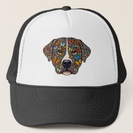 Gorra De Camionero Labrador Retriever Butterfly Kaleidoscope Portrait