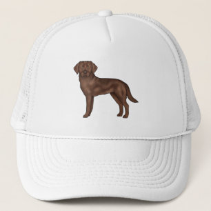 Gorra De Camionero Labrador Retriever Chocolate Cute Cartoon Perro La