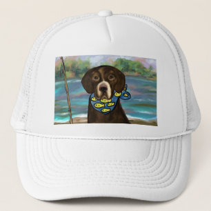 Gorra De Camionero Labrador Retriever de chocolate