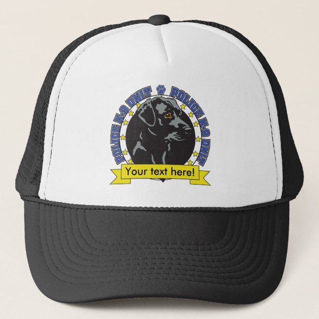 Gorra De Camionero Labrador retriever K9 (Anverso)