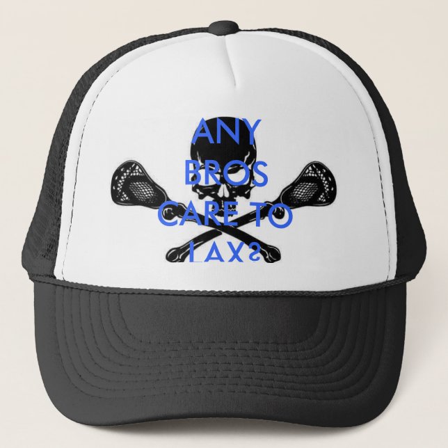 Gorra De Camionero ¿lacrosse, CUIDADO de BROS A LAX? (Anverso)