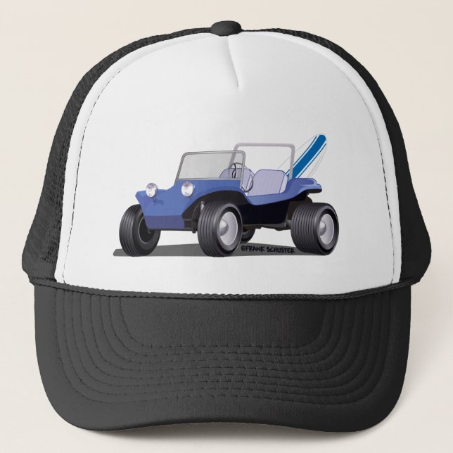 Gorra De Camionero Lado azul mango (Anverso)