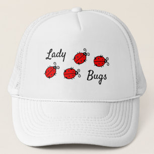 Gorra De Camionero Lady Bugs Design Trucker Hat