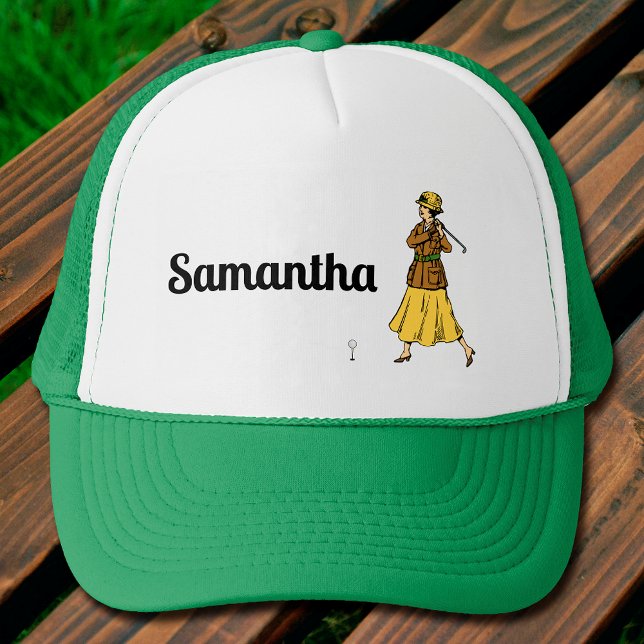 Gorra De Camionero Lady Golfer se prepara para despegar (Subido por el creador)