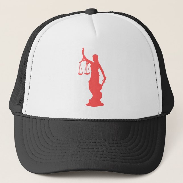 Gorra De Camionero Lady Justice Pink (Anverso)
