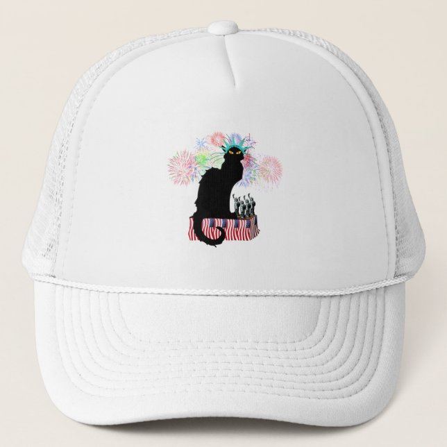 Gorra De Camionero Lady Liberty - Patriotic Le Chat Noir (Anverso)