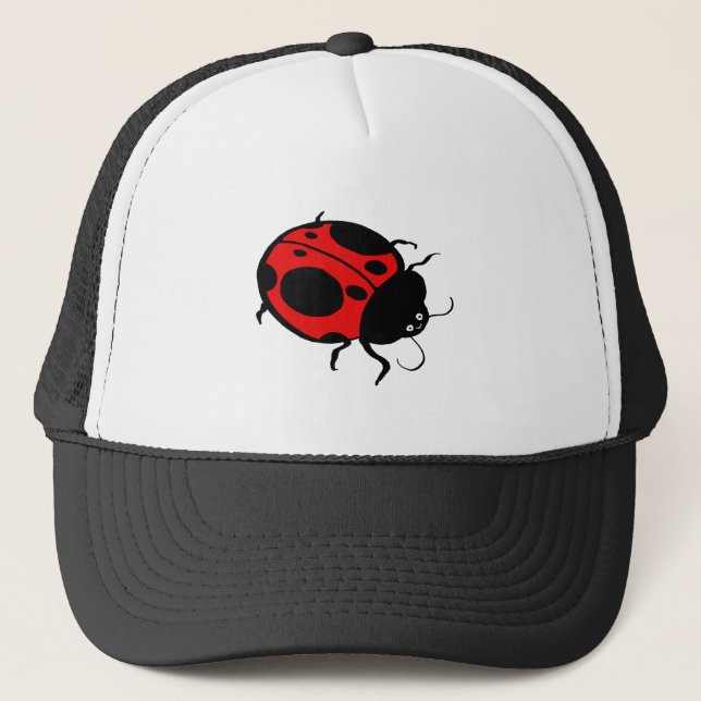 Gorra De Camionero Ladybug sonriente - (Anverso)