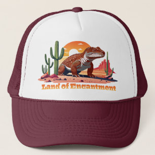 Gorra De Camionero Lagarto Monstruo de Gila En Tierra del Encanto del