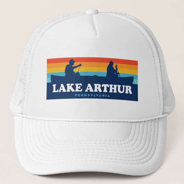 Gorra De Camionero Lago Arthur Pennsylvania Canoe (Anverso)