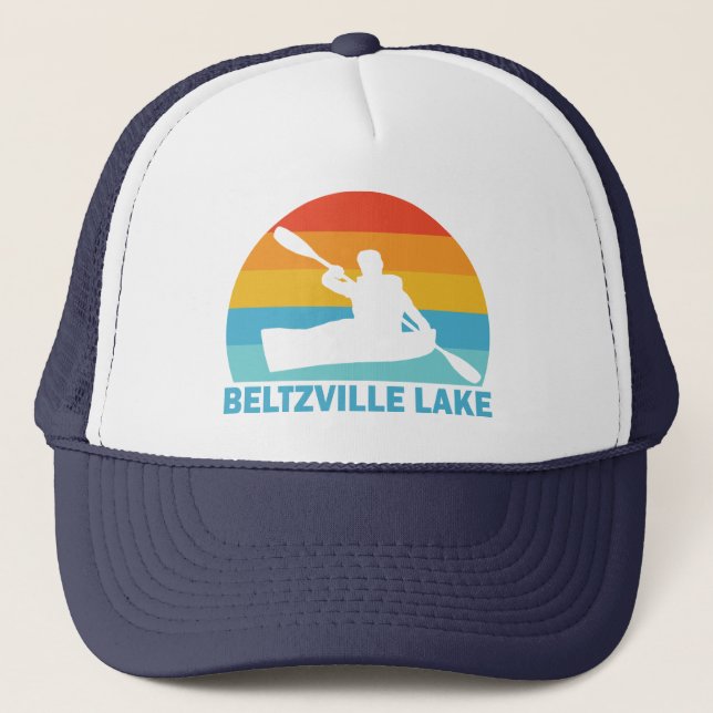 Gorra De Camionero Lago Beltzville Pennsylvania Kayak (Anverso)