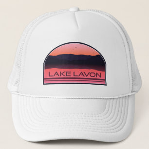 Gorra De Camionero Lago Lavon Texas Red Sunrise