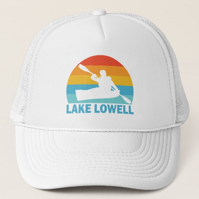 Gorra De Camionero Lago Lowell Idaho Kayak (Anverso)