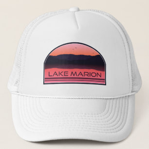 Gorra De Camionero Lago Marion Carolina del Sur Red Sunrise