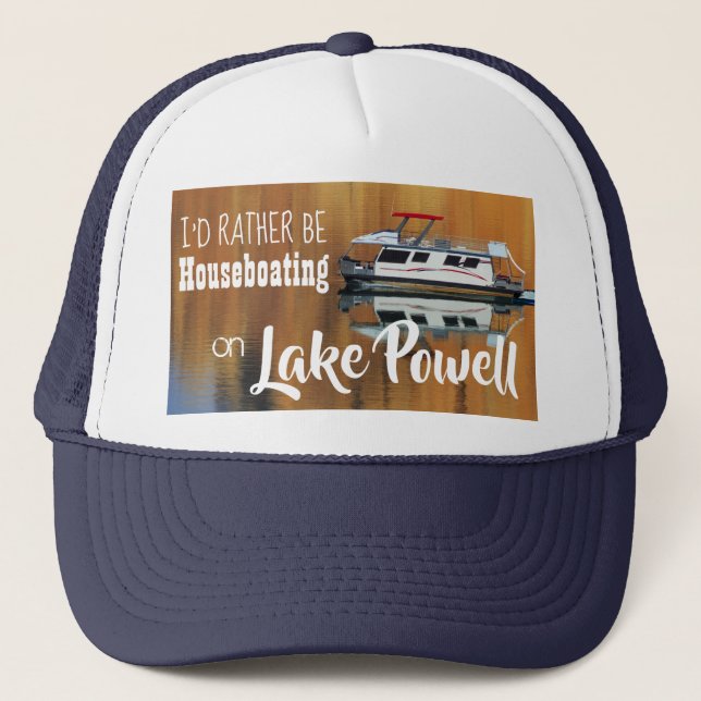 Gorra De Camionero Lago Powell Houseboating (Anverso)