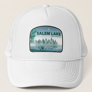 Gorra De Camionero Lago Salem Carolina del Norte Ciervo