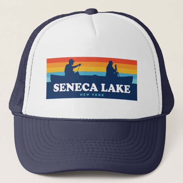 Gorra De Camionero Lago Seneca Canoe Nueva York (Anverso)
