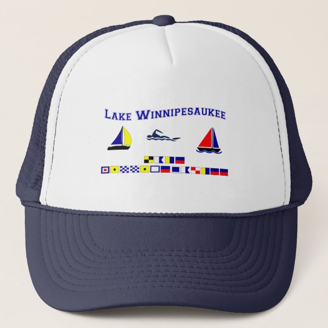 Gorra De Camionero Lago Winnipesaukee, NH (Anverso)