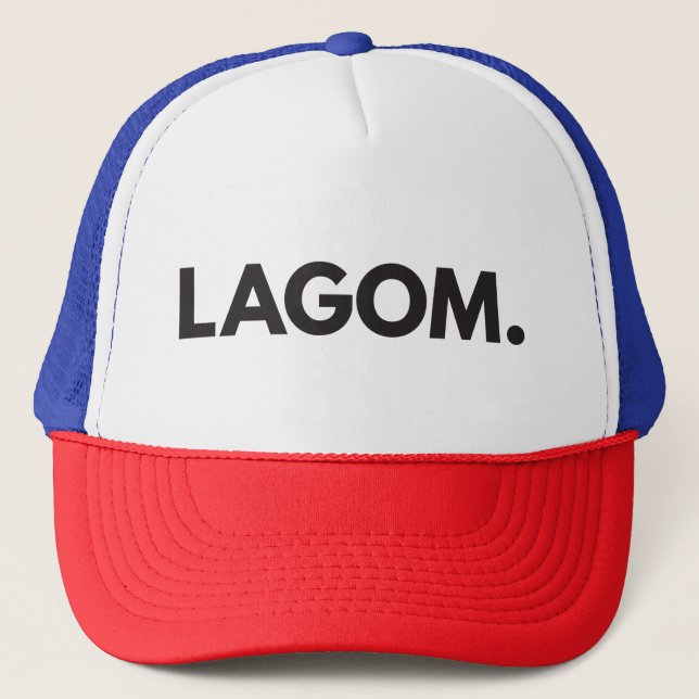 Gorra De Camionero Lagom B&W (Anverso)