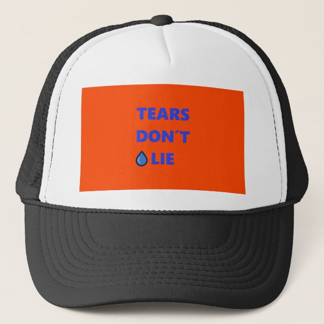 Gorra De Camionero Lágrimas no mienten (Anverso)