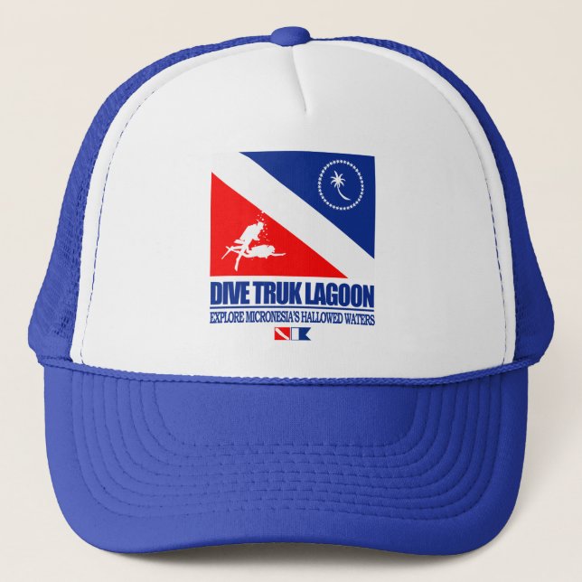 Gorra De Camionero Laguna de Truk de buceo (Anverso)