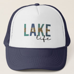 Gorra De Camionero Lake Life Happy Place Lake House CheetahTypography