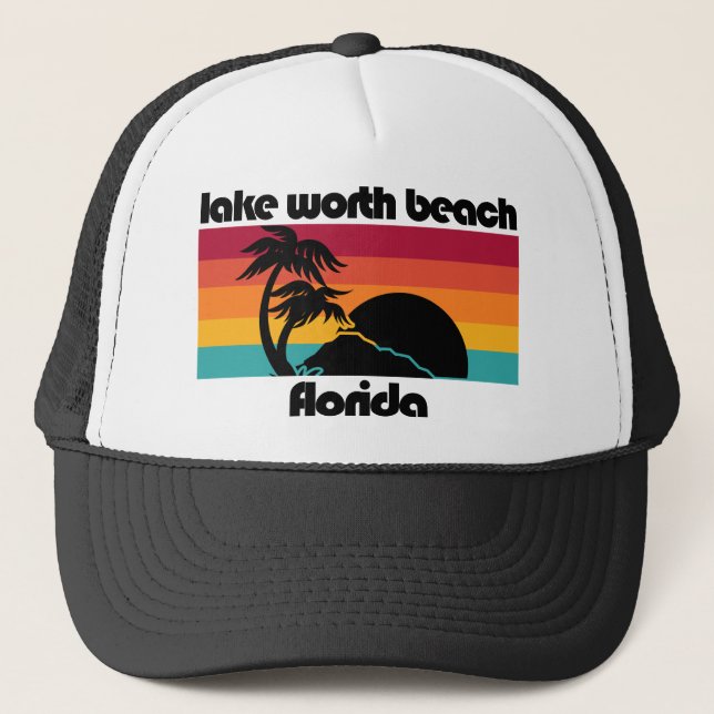 Gorra De Camionero Lake Worth Beach Florida (Anverso)